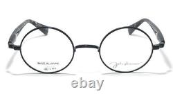 John Lennon JL-1137-4 Monture de lunettes rondes en verre, argent mat/gris demi, fabriquée au Japon