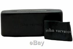 John Varvatos Lunettes V370 Bleu / Argent Cerclée 52 MM Cadre Optique