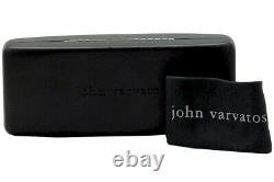 John Varvatos Lunettes V370 V/370 Blue/silver Full Rim Cadre Optique 52mm