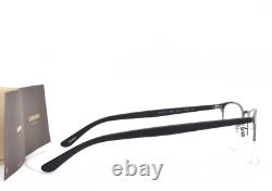 LUNETTES OLIVER PEOPLES ARGENT NOIR DEMI-MONTURE 46-20-145 CARLYLE 1137T 5016