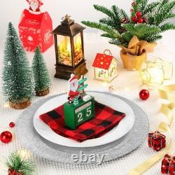 Lot de 100 assiettes de présentation à bord festonné, 13 pouces, jetables, décoration de table de mariage