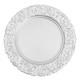 Lot De 100 Sous-assiettes Rondes En Plastique De Style Ancien &agrave; Bordure En Relief S