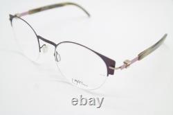Lunettes BAJAZZO Candy 2 Violet Argent Marron Monture Demi Cerclée Neuves