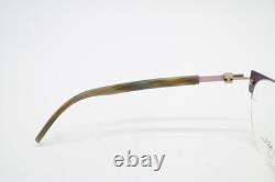 Lunettes BAJAZZO Candy 2 Violet Argent Marron Monture Demi Cerclée Neuves