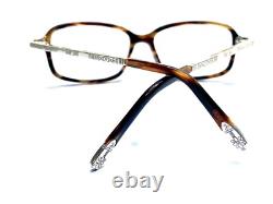 Lunettes Brighton rectangulaires marron écaille de tortue argent bleu Moon A20021 55 16 140