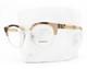 Lunettes Burberry Be2316 3501 Marron Opale Beige Corne Argent 51 Mm Avec &eacute;tui