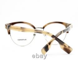 Lunettes Burberry BE2316 3501 marron opale beige corne argent 51 mm avec étui