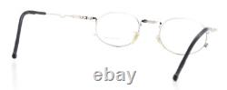 Lunettes CHAI SL1 F919 Vintage années 80 Ronde Ovale Argent Unique Steam Punk Allemagne