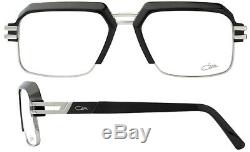 Lunettes Cazal Men 6020 002 Matte Black / Silver Cerclée Cadre Optique De 55mm