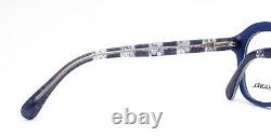 Lunettes Chanel 3299 1483 Polies Bleu avec Logo CC Argent 50-19-140