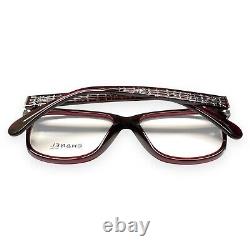 Lunettes Chanel CH3406 1673 Rouge Foncé Argent Logo CC 54mm Sans Étui