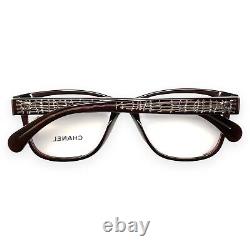 Lunettes Chanel CH3406 1673 Rouge Foncé Argent Logo CC 54mm Sans Étui