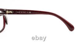 Lunettes Chanel CH3406 1673 Rouge Foncé Argent Logo CC 54mm Sans Étui