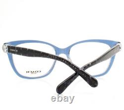 Lunettes Coach HC 6120 5787 bleu transparent poli 54 mm avec étui