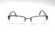 Lunettes Coach Demi-cercl&eacute;es Ovales Rectangulaires Avec Logo Sur Les Branches 9081 Argent Noir 52 17 135
