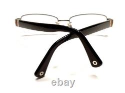 Lunettes Coach demi-cerclées ovales rectangulaires avec logo sur les branches 9081 argent noir 52 17 135