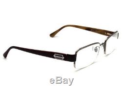 Lunettes De Bvlgari 1005 103 Brown Rim Half Argent Frame Italie 5419 140