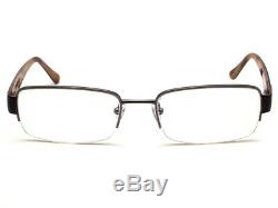 Lunettes De Bvlgari 1005 103 Brown Rim Half Argent Frame Italie 5419 140