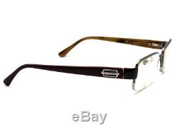 Lunettes De Bvlgari 1005 103 Brown Rim Half Argent Frame Italie 5419 140