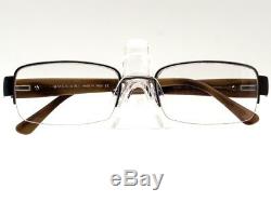 Lunettes De Bvlgari 1005 103 Brown Rim Half Argent Frame Italie 5419 140