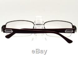 Lunettes De Bvlgari 1005 103 Brown Rim Half Argent Frame Italie 5419 140