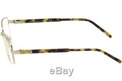 Lunettes De Vue Mont Blanc Mb0581 0581 A16 Argent / Cadre Optique Semi-léopard Havana 58mm