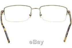 Lunettes De Vue Mont Blanc Mb0581 0581 A16 Argent / Cadre Optique Semi-léopard Havana 58mm