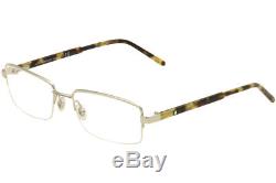 Lunettes De Vue Mont Blanc Mb0581 0581 A16 Argent / Cadre Optique Semi-liseré Havana 58mm