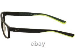 Lunettes De Vue Nike 7090 010 Cadre Optique Mat Noir/vert/argenté 53mm