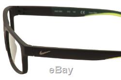 Lunettes De Vue Nike 7090 010 Monture Optique Jante Complète Noir / Vert / Argent 53mm