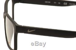 Lunettes De Vue Nike Hommes 7091 011 Noir / Cristal / Argent Cadre Optique Jante Complète 54mm