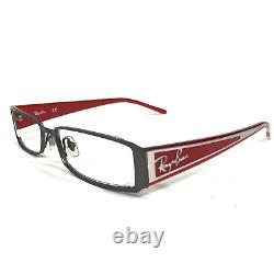 Lunettes De Vue Ray-ban Cadres Rb8584 1000 Grey Silver Red Rectangulaire Logo 51-16-140