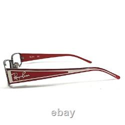 Lunettes De Vue Ray-ban Cadres Rb8584 1000 Grey Silver Red Rectangulaire Logo 51-16-140