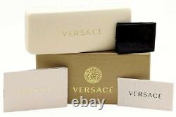 Lunettes De Vue Versace Ve 1163m 1163-m 1000 Cadre Optique Pleine Rim Argent/noir 50mm