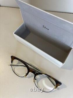 Lunettes Dior Homme pour hommes en écaille de tortue avec monture noire Mod. DIOR0202 G60 + Étui