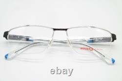 Lunettes Etnia BARCELONA MONS demi-cerclées neuves argentées noires bleues transparentes