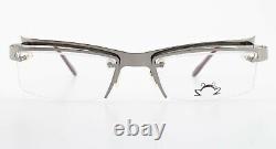 Lunettes Eye'Dc Modèle V585 028 51-21 120 Demi-monture en métal argenté flexible