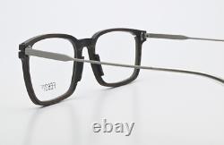 Lunettes Feb31st Marc Silver en bois marron mat, rectangulaires carrées, ultra légères M