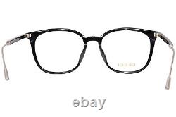 Lunettes Gucci GG1276OK 001 pour homme noires/argentées à monture pleine forme carrée 54mm