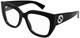 Lunettes Gucci Gg1846o 001 Pour Femmes Noir/argent Monture Pleine Carrée 54mm