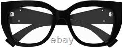 Lunettes Gucci GG1846O 001 pour femmes Noir/Argent Monture Pleine Carrée 54mm