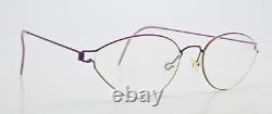 Lunettes Lindberg Spectacles Air Titane Bord Vintage Ovale Magenta Satin Fine