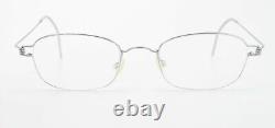 Lunettes Lindberg Spectacles Aquila 45-19 Cerclées en Titane Argent Satiné