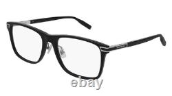 Lunettes Montblanc MB0042O Homme Argent Rectangle 58mm Neuf 100% Authentique