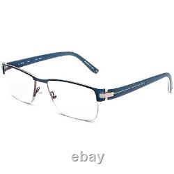 Lunettes Morel Öga 7406O BB012 Demi-Cerclée Bleu&Argent France 5418 140