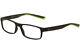 Lunettes Nike 7090 010 Noir Mat/vert/argent Monture Optique Cerclée 53mm