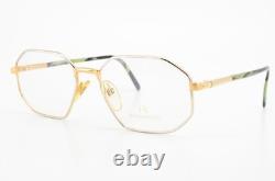 Lunettes RODENSTOCK Argent Or Métal Vintage 690 GW B 54-17 / 18 140 Polygon