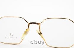 Lunettes RODENSTOCK Argent Or Métal Vintage 690 GW B 54-17 / 18 140 Polygon