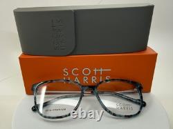 Lunettes Scott Harris SH-1010, 3-Denim Quartz/Argent, taille 55, SH1010 NEUF