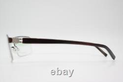 Lunettes Urbaines Pend. TITANE Bronze Argent Marron Monture de Lunettes Demi-Contour Nouvelle